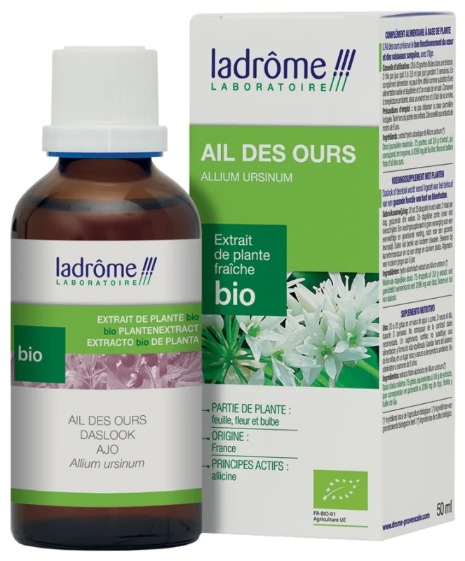 Tinctura Eco de usturoi salbatic Allium Ursinum, 50ml, Ladrome — preț și oferte