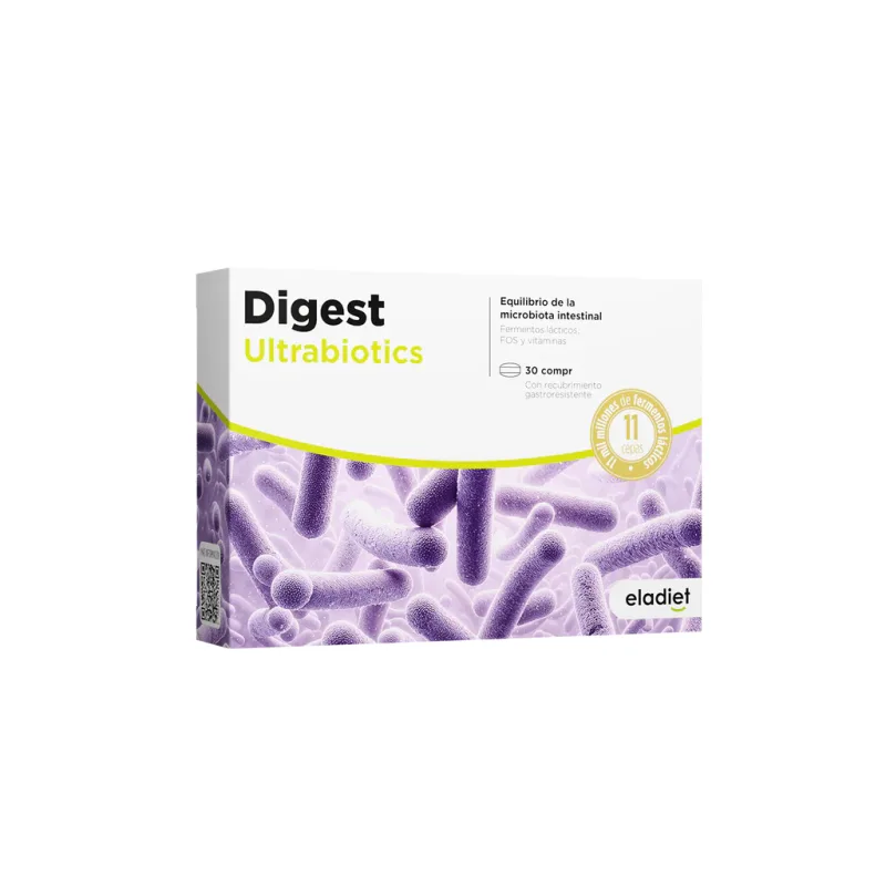 Digest Ultrabiotics pentru echilibrul florei intestinale, 30 comprimate, Eladiet — preț și oferte
