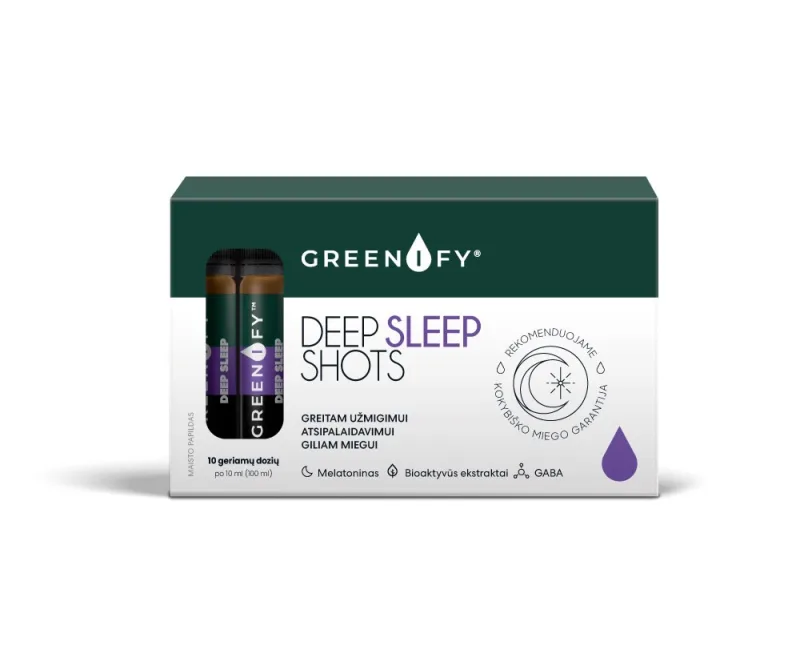 Fiole buvabile pentru somn profund, 10ml x 10 fiole, Greenify — preț și oferte