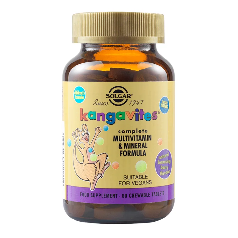 Multivitamine Kangavites, +3 ani, 60 tablete, Solgar — preț și oferte