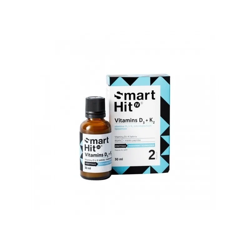 Vitamine D3 + K2 solutie IV, 30ml, Smarthit — preț și oferte