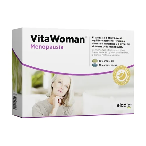 Supliment pentru ameliorarea simptomelor menopauzei Vitawoman Menopause, 60 capsule, Eladiet — preț și oferte