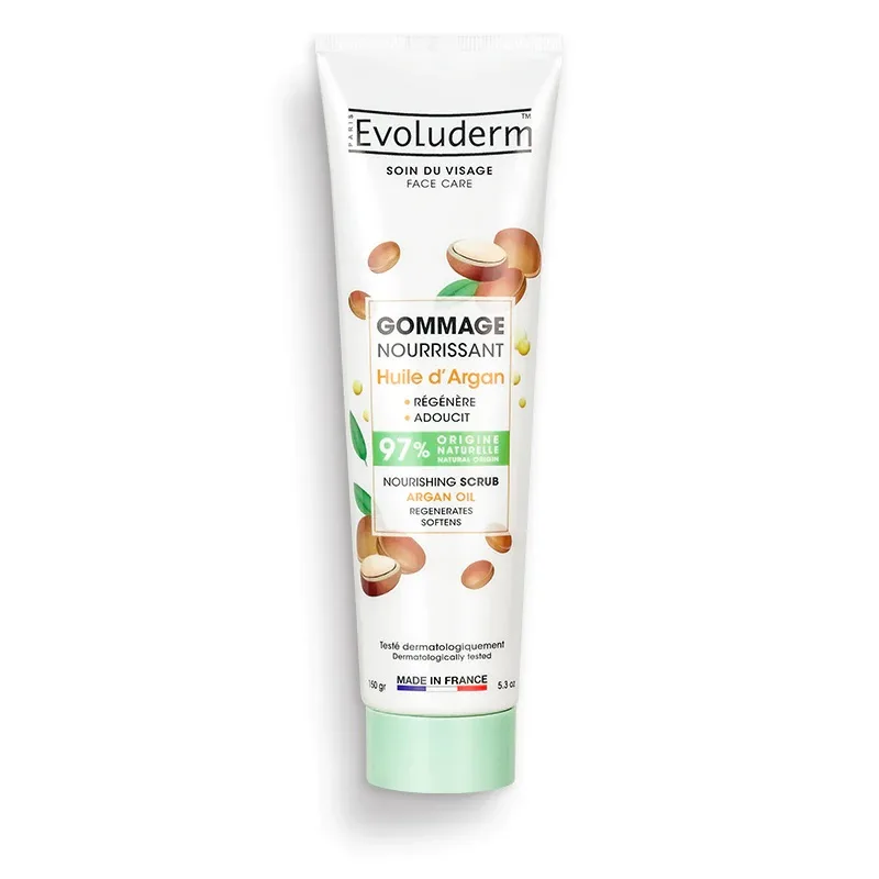 Scrub pentru fata hranitor Huile d’Argan, 150g, Evoluderm — preț și oferte