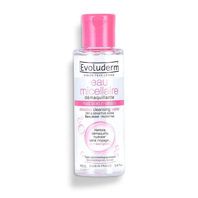 Apa micelara demachianta pentru ten uscat si sensibil, 100ml, Evoluderm — preț și oferte
