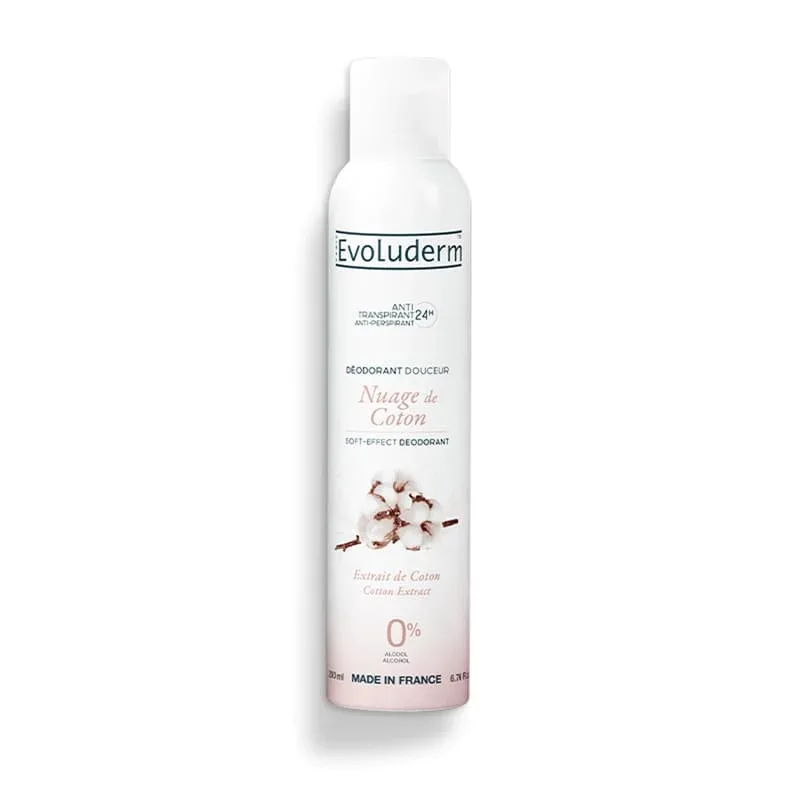 Deodorant antiperspirant 24h Nuage de Coton, 200ml, Evoluderm — preț și oferte