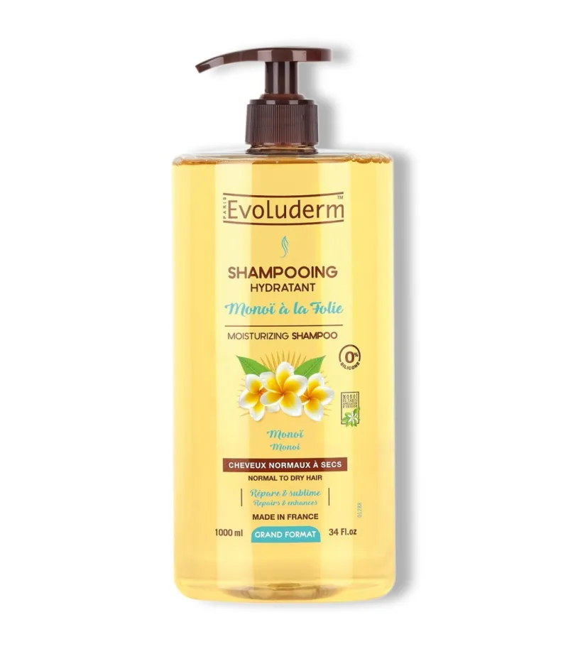 Sampon hidratant Monoï à la Folie, 1000ml, Evoluderm — preț și oferte