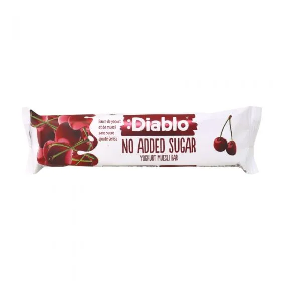 Baton fara zahar de cereale cu cirese si invelis de iaurt, 30g, Diablo — preț și oferte