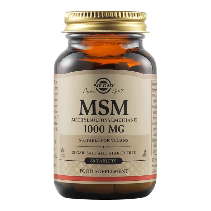 MSM, 1000 mg, 60 capsule, Solgar — preț și oferte
