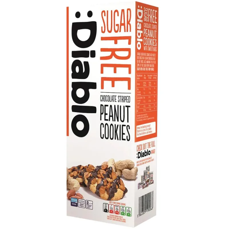 Biscuiti fara zahar cu arahide, 150g, Diablo — preț și oferte