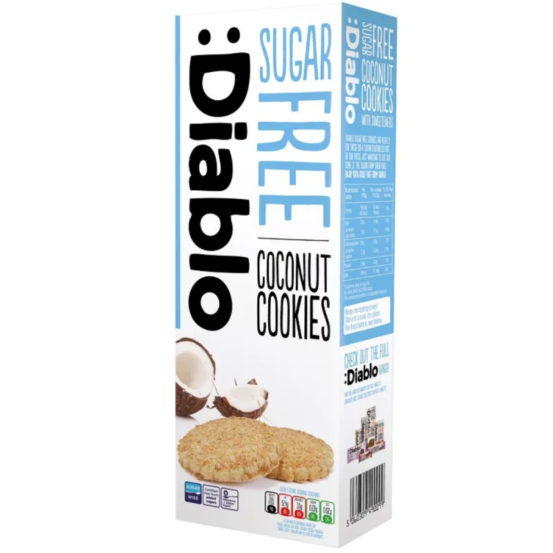 Biscuiti fara zahar cu cocos, 150g, Diablo — preț și oferte