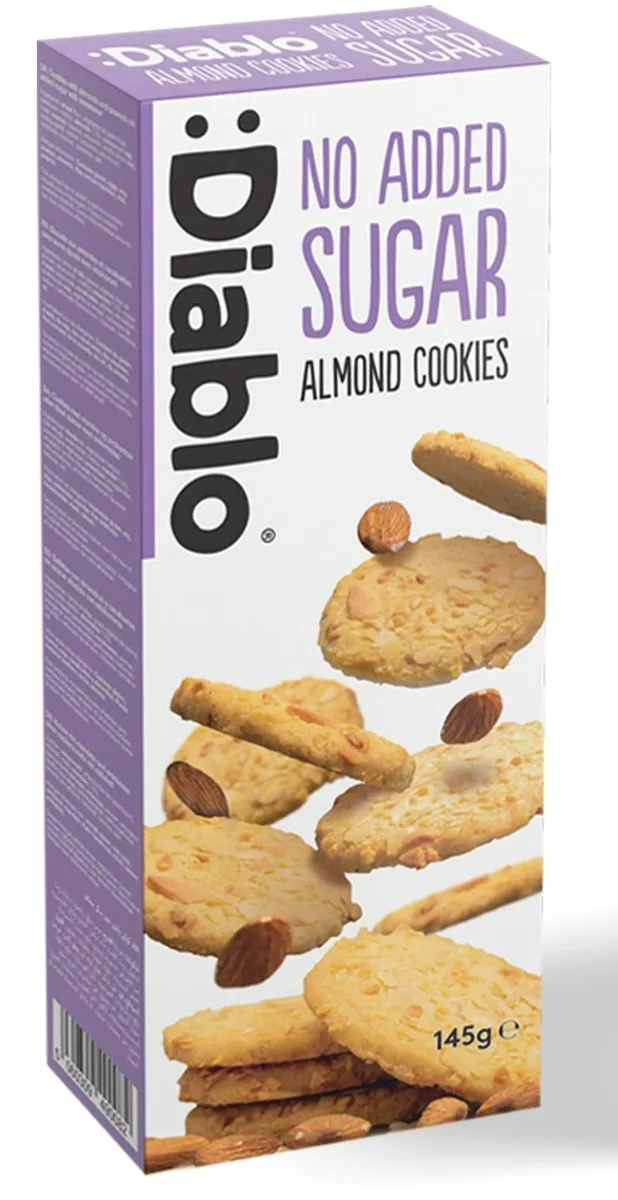 Biscuiti fara zahar cu migdale, 145g, Diablo — preț și oferte