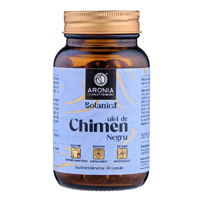 Ulei de Chimen Negru (Negrilica), 90 capsule moi, Aronia Charlottenburg — preț și oferte