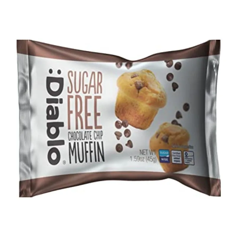 Briosa fara zahar cu bucatele de ciocolata, 45g, Diablo — preț și oferte