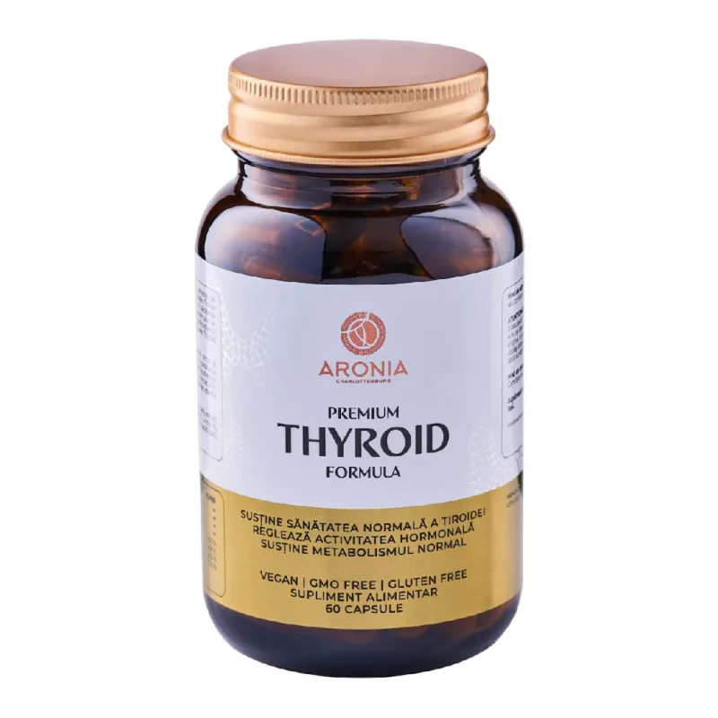 Premium Thyroid Formula, 60 capsule, Aronia Charlottenburg — preț și oferte