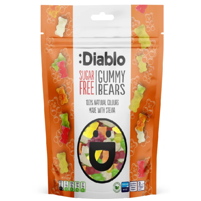 Jeleuri cu aroma fructata fara zahar, 75g, Diablo — preț și oferte