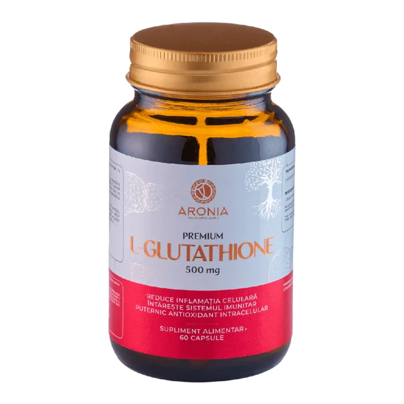 Premium L-Glutathione 500mg, 60 capsule, Aronia Charlottenburg — preț și oferte