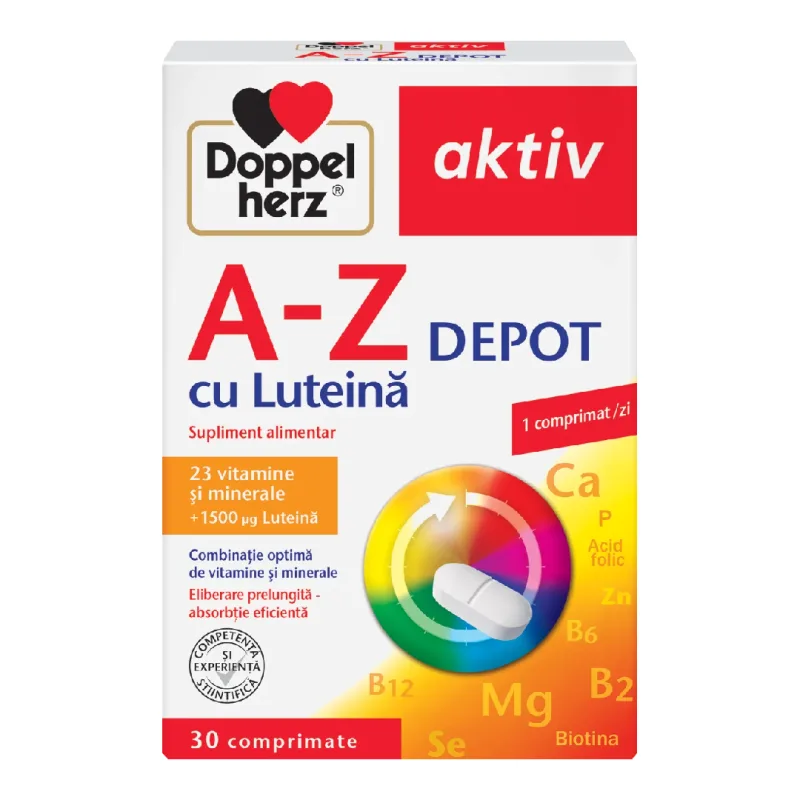 A-Z Depot cu Luteina Aktiv, 30 comprimate, Doppelherz — preț și oferte