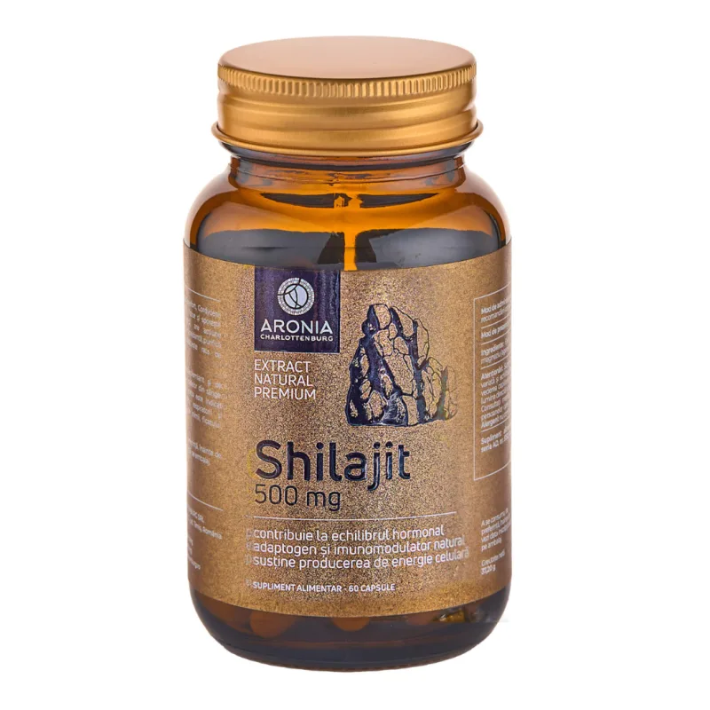 Shilajit, 500mg, 60 capsule, Aronia Charlottenburg — preț și oferte
