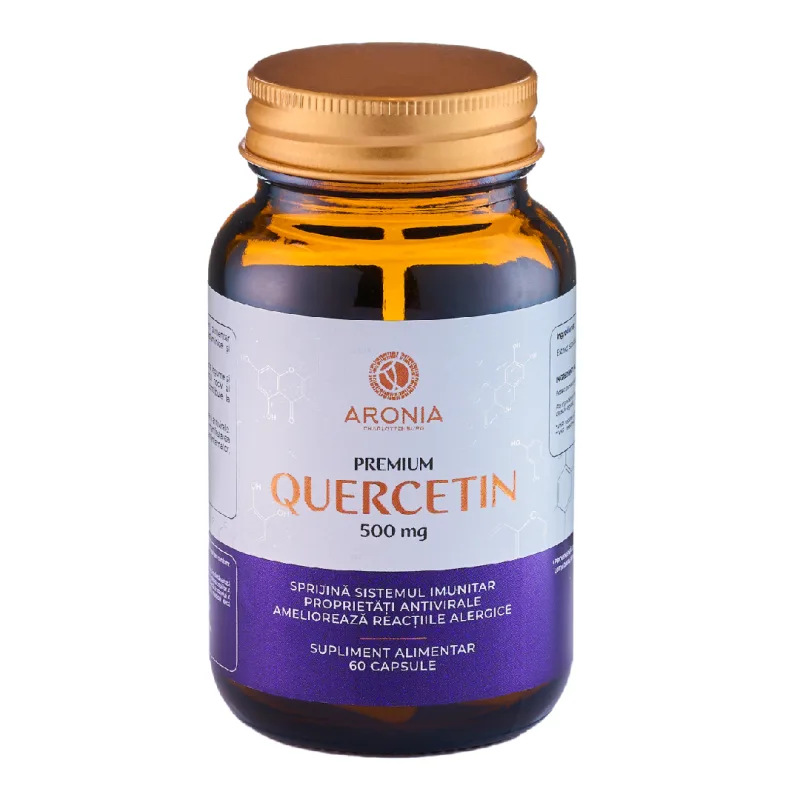 Premium Quercetin, 500 mg, 60 capsule, Aronia Charlottenburg — preț și oferte