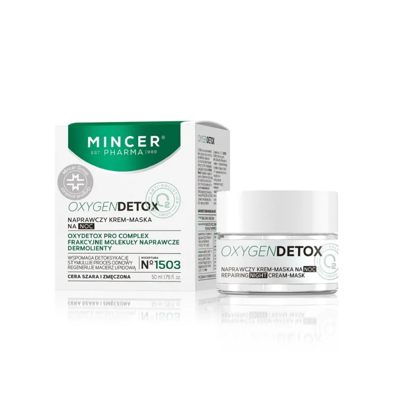 Crema de noapte Oxygen Detox, 50ml, Mincer Pharma — preț și oferte