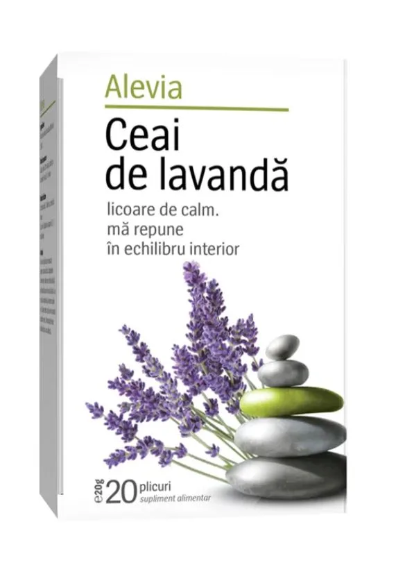 Ceai de lavanda, 20 plicuri, Alevia — preț și oferte