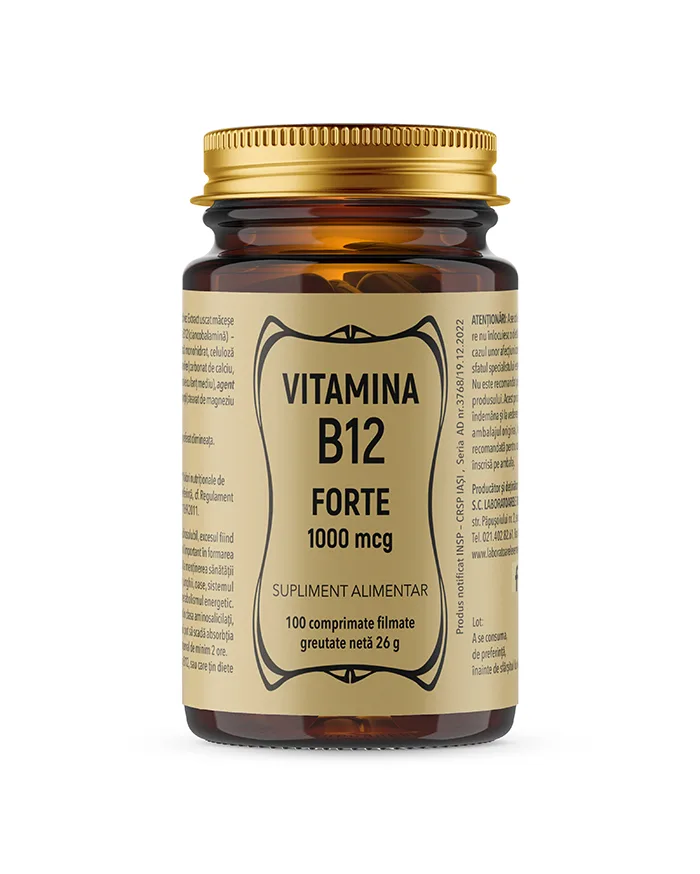 Vitamina B12, 100 comprimate filmate, Laboratoarele Remedia — preț și oferte