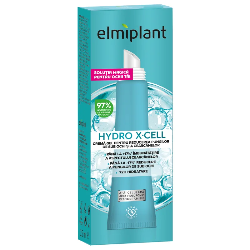 Crema-gel pentru conturul ochilor Hydro X-Cell, 15ml, Elmiplant — preț și oferte