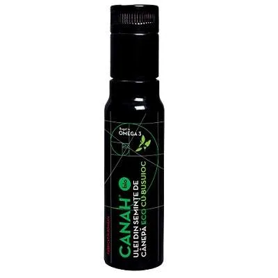 Ulei din seminte de canepa cu busuioc ECO, 100ml, Canah — preț și oferte