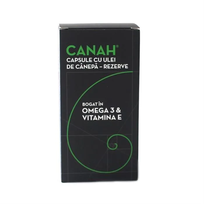 Rezerve capsule cu ulei de canepa, 90 bucati, Canah — preț și oferte