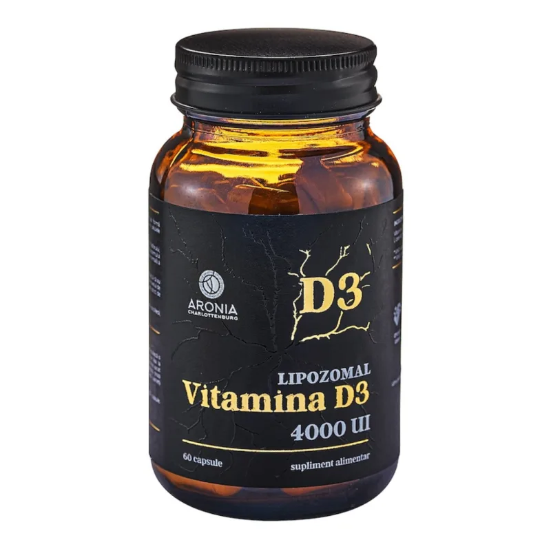 Vitamina D3 lipozomală, 4000UI, 60 capsule, Aronia Charlottenburg — preț și oferte