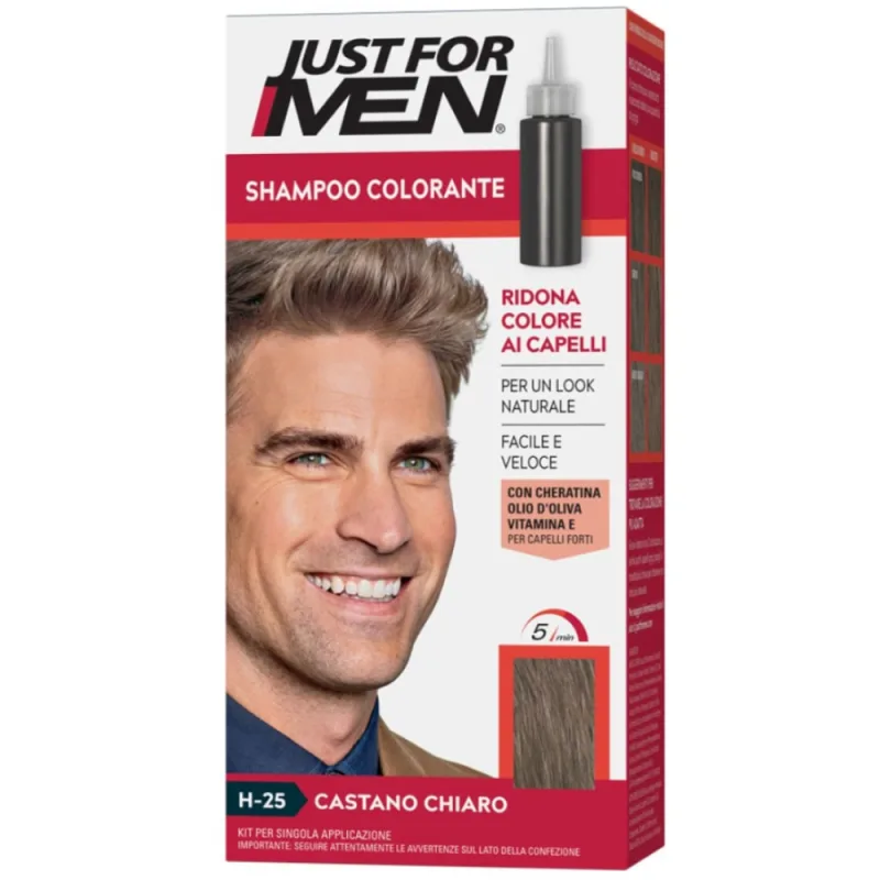 Sampon colorant Castano Chiaro H-25, 66ml, Just For Men — preț și oferte