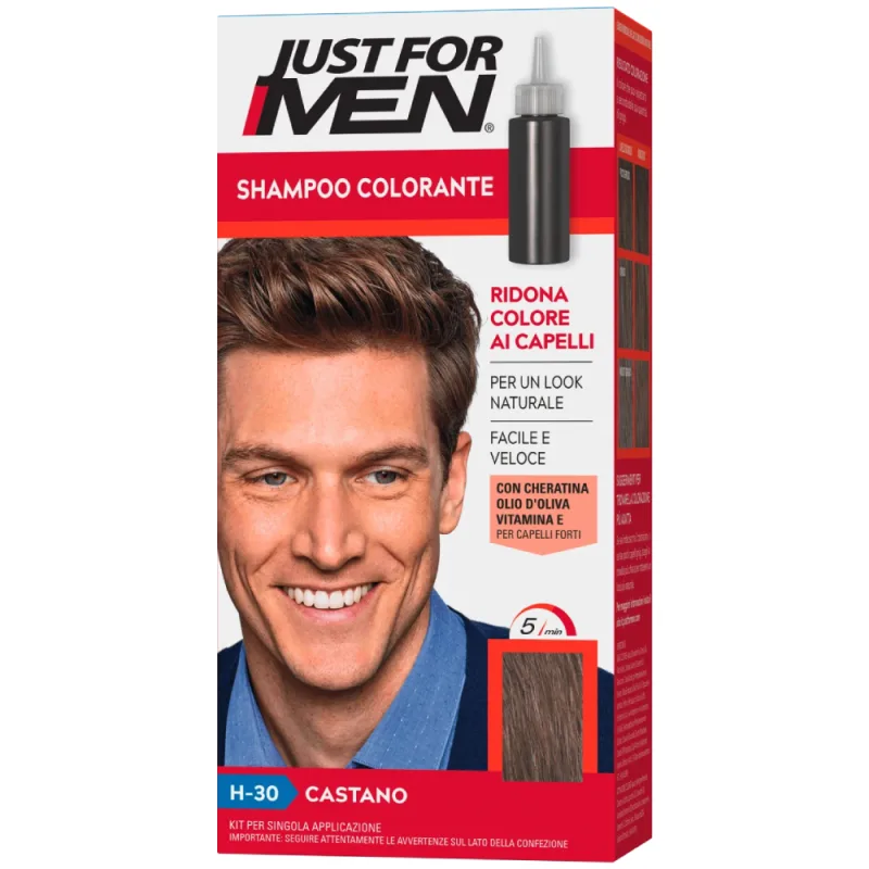 Sampon colorant Castano H-30, 66ml, Just For Men — preț și oferte