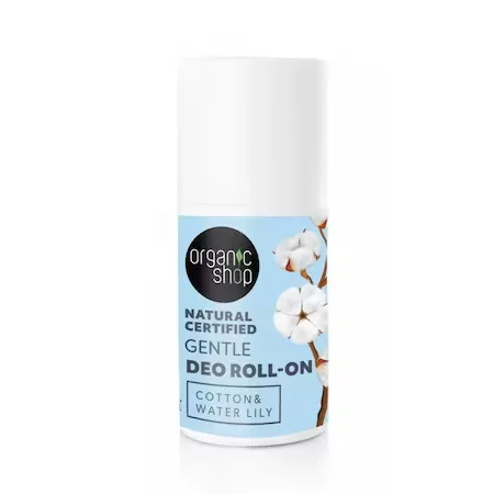 Deodorant natural roll-on Gentle Cotton Water Lily, 50ml, Organic Shop — preț și oferte