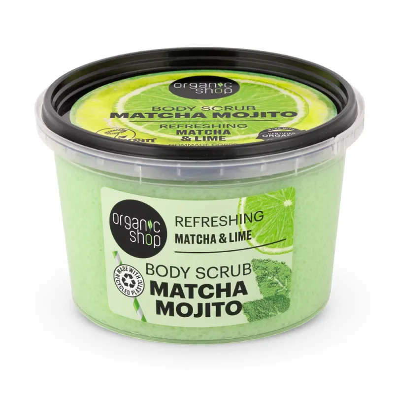 Scrub de corp Refreshing Matcha Mojito, 250ml, Organic Shop — preț și oferte