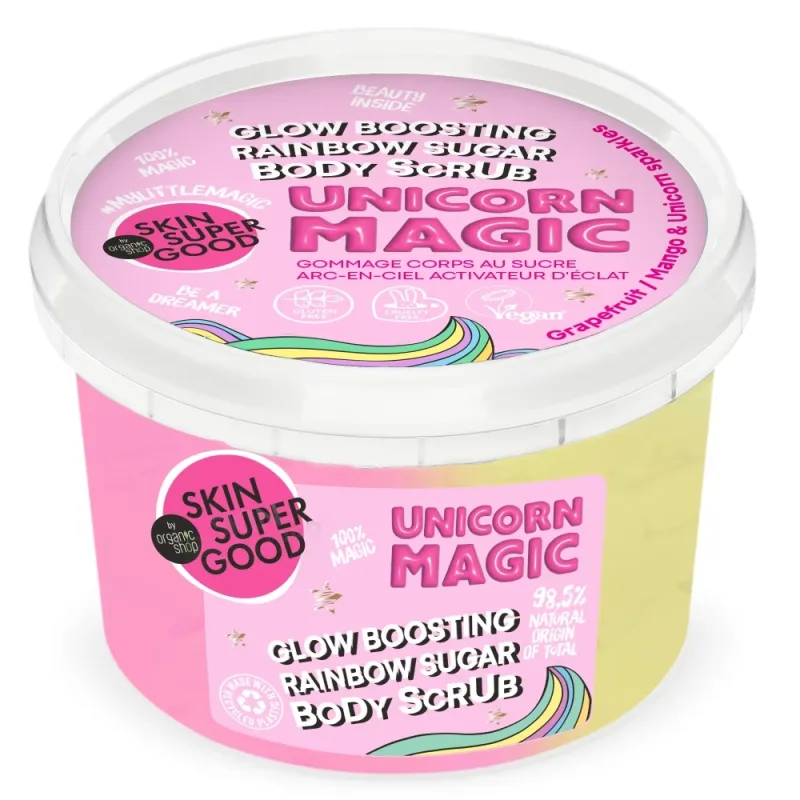 Scrub de corp Fantasy Bar Unicorn Magic Skin Super Good, 250ml, Organic Shop — preț și oferte