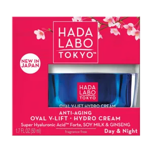 Crema hidratanta anti-imbatranire cu Super Acid Hyaluronic forte, lapte de soia si ginseng, 50ml, Hada Labo
