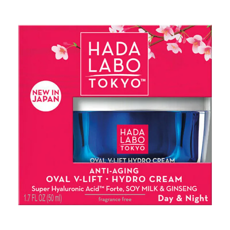 Crema hidratanta anti-imbatranire cu Super Acid Hyaluronic forte, lapte de soia si ginseng, 50ml, Hada Labo — preț și oferte