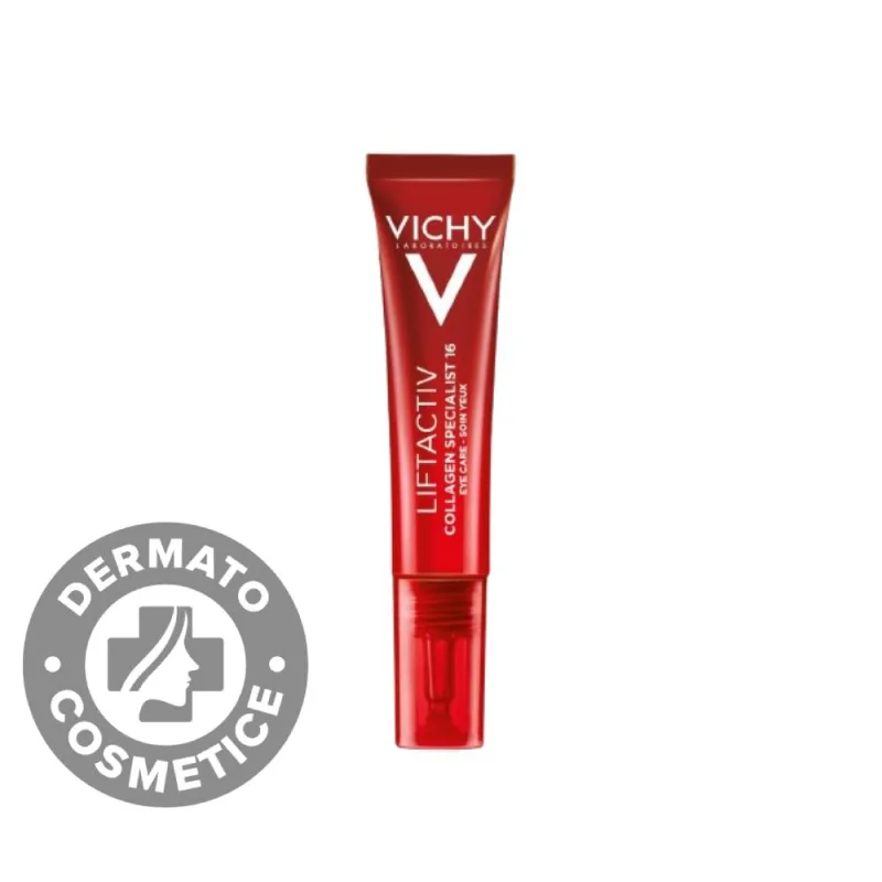 Crema antirid pentru stimularea productiei de colagen din jurul ochilor Liftactiv Collagen Specialist 16, 15ml, Vichy — preț și oferte