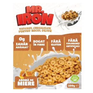 Cereale din ovaz fara zahar si fara gluten Miere inghetata, 250g, Mr. Iron