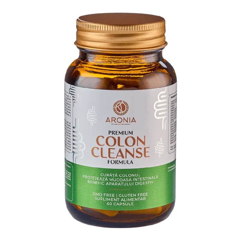 Premium Colon Cleanse Formula, 60 capsule, Aronia Charlottenburg — preț și oferte