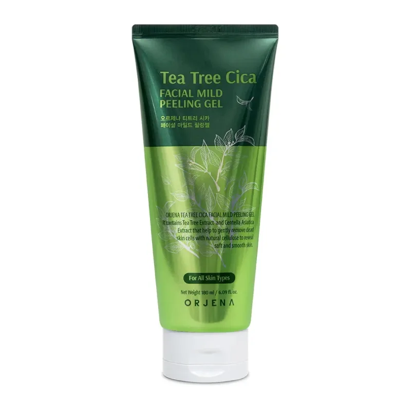 Gel exfoliant fata Tea Tree Cica Mild Facial Peeling, 180ml, Orjena — preț și oferte