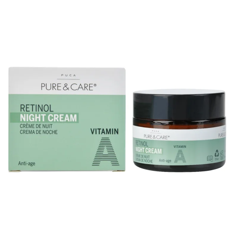 Crema de noapte cu retinol, 50ml, Puca Pure&Care — preț și oferte