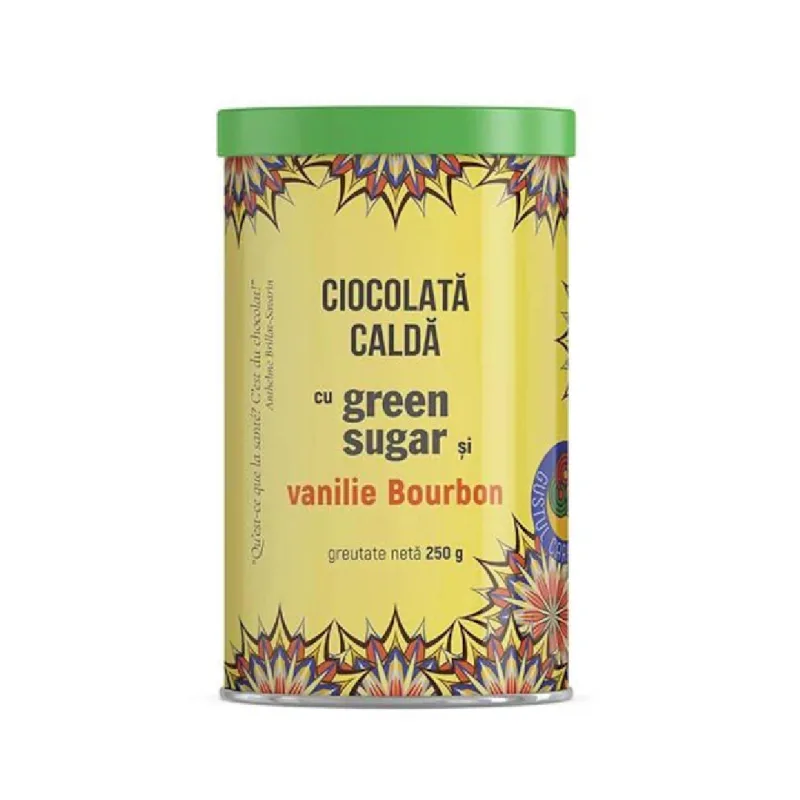 Ciocolata calda cu green sugar si vanilie bourbon, 250g, Laboratoarele Remedia — preț și oferte