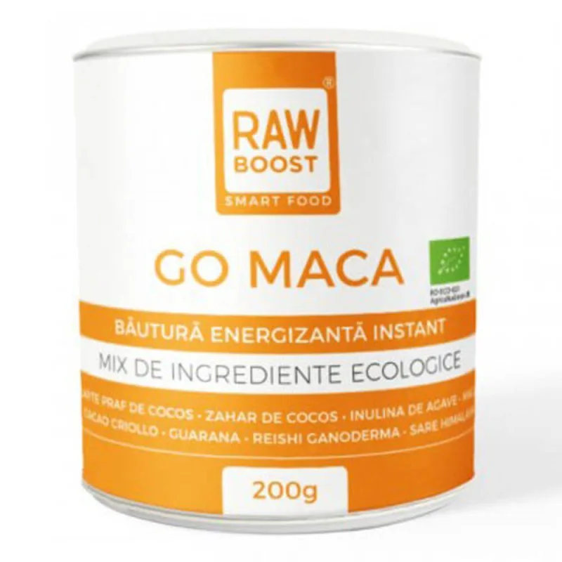 Go Maca bautura energizanta Bio, 200g, Rawboost — preț și oferte