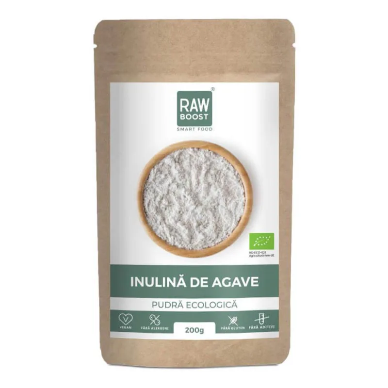 Inulina de agave pudra Bio, 200g, Rawboost — preț și oferte