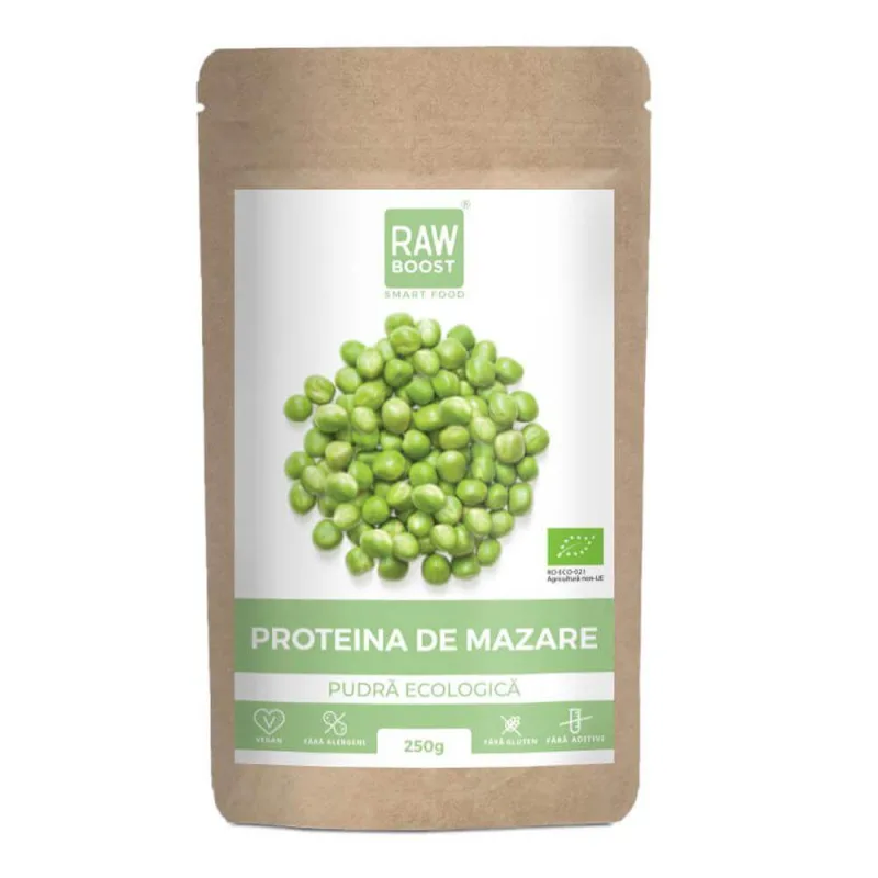 Proteina de mazare Bio, 250g, Rawboost — preț și oferte