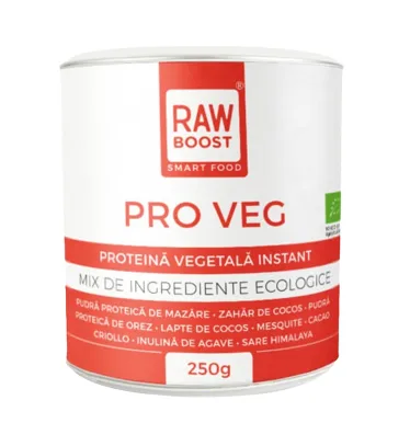 Proteina vegetala Pro Veg Smart Food Bio, 250g, Rawboost — preț și oferte