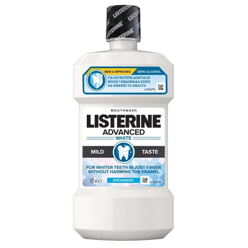 Apa de gura gust mai putin intens Advanced White, 500ml, Listerine — preț și oferte