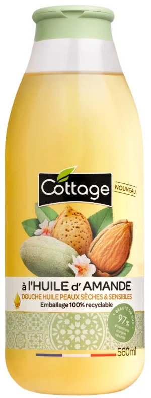 Ulei de dus nutritiv cu migdale, 560ml, Cottage