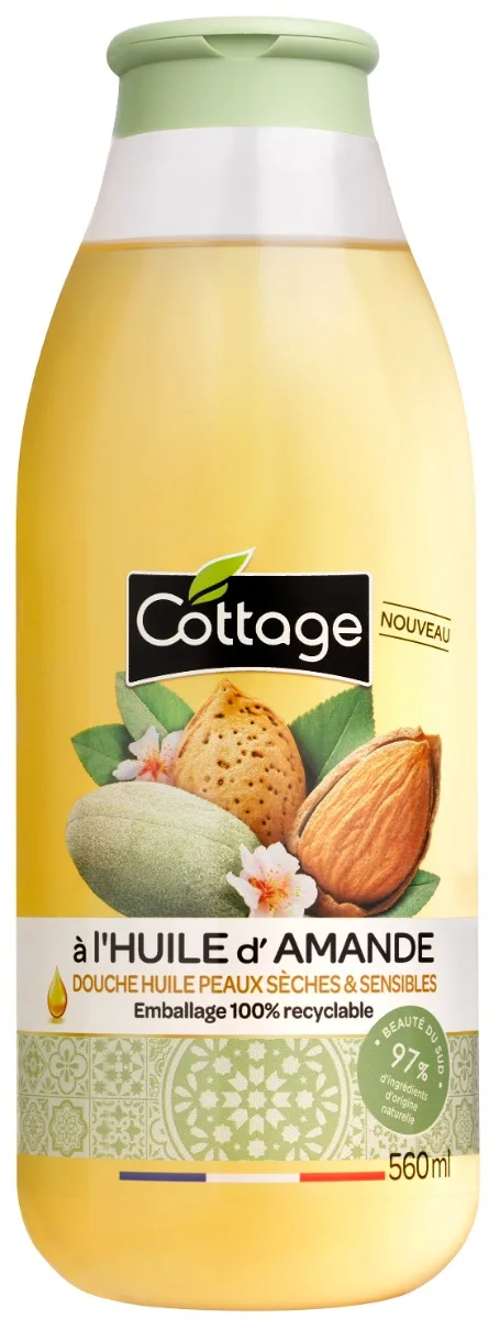Ulei de dus nutritiv cu migdale, 560ml, Cottage — preț și oferte